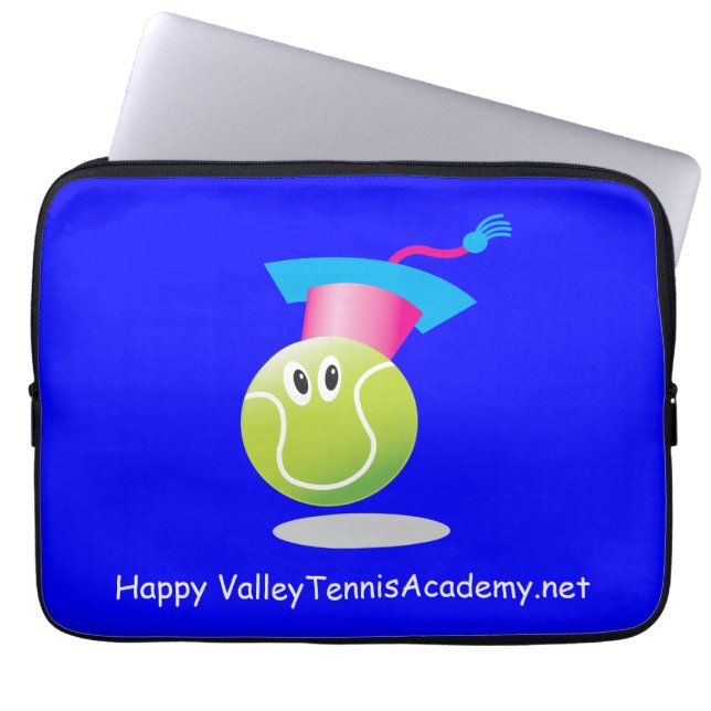 Bouncee™ leende tennis boll_student i spelet laptop sleeve (Framsidan)
