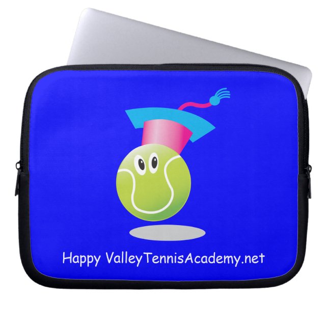 Bouncee™ leende tennis boll_student i spelet laptop sleeve (Framsidan)
