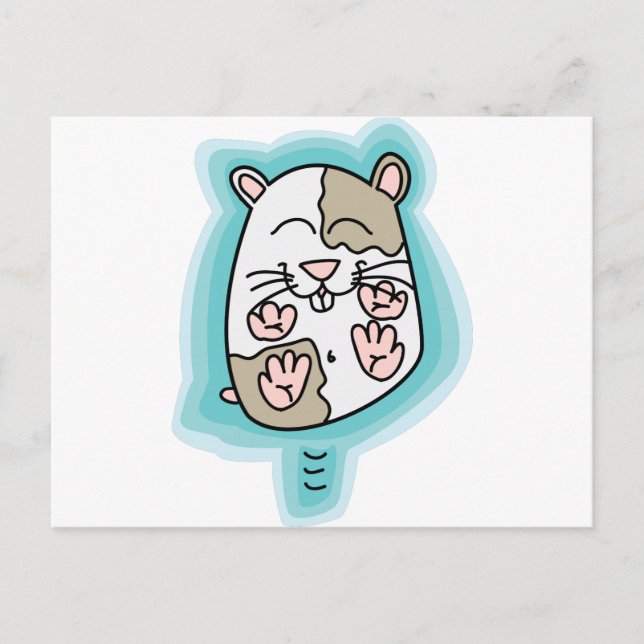 Bouncing Hamster Vykort (Framsida)