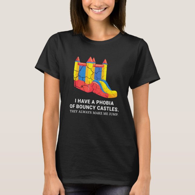 Bouncy Castle Inspired Bouncy House Related Bouncy T Shirt (Framsida)