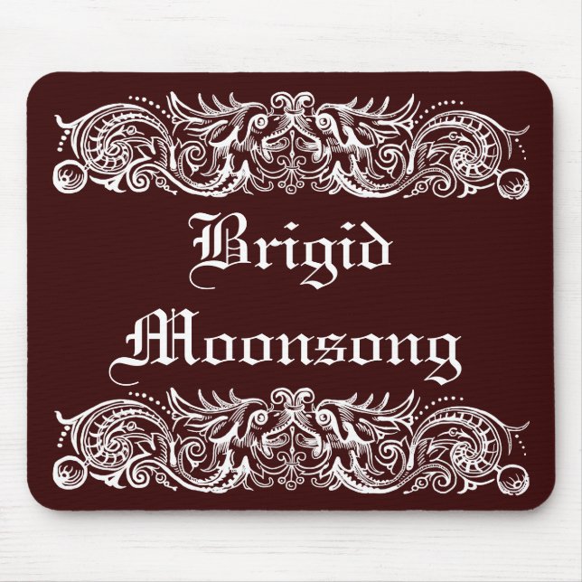 Bound Monsters White Print Mousepad Musmatta (Framsidan)