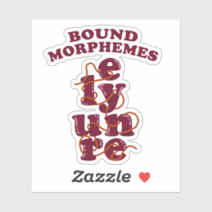 Bound Morphemes Phonics Teaching English Klistermärken
