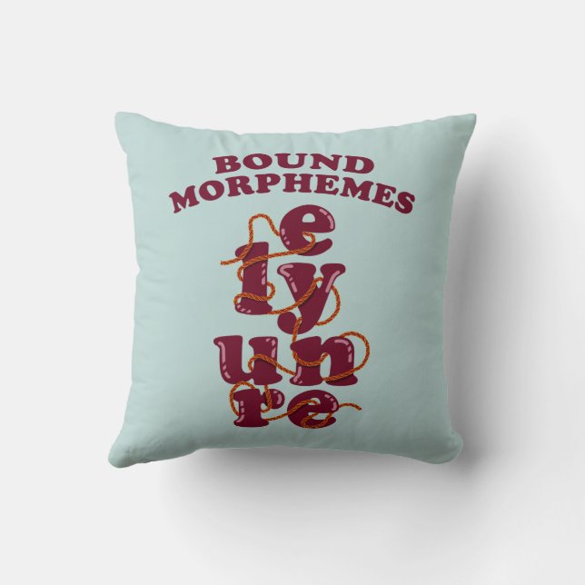 Bound Morphemes Phonics Teaching English Kudde (Baksida)