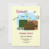 Bound Trunk Party-inbjudningar för kollegium