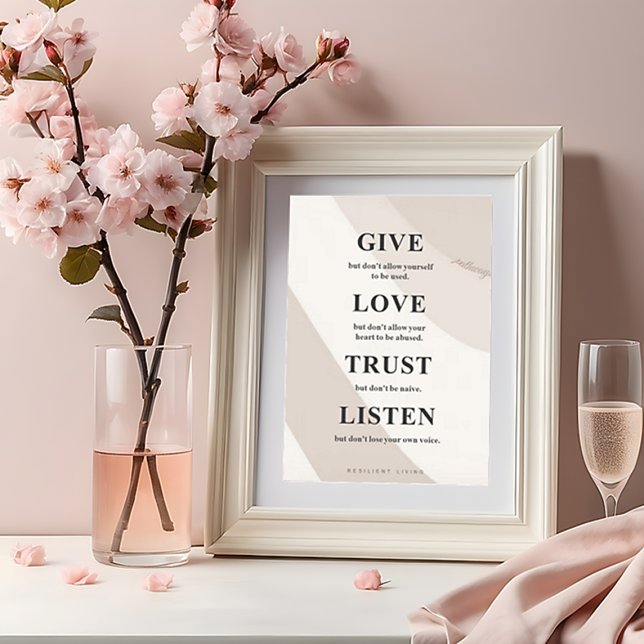 BOUNDARIES A Poster till Inspire och motivera dig (Skapare uppladdad)