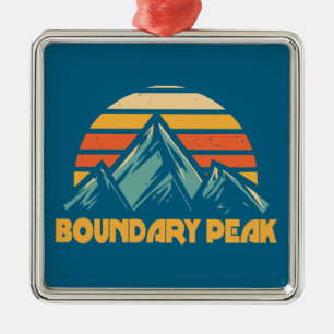 Boundary Peak Nevada Retro Turkos Julgransprydnad Metall