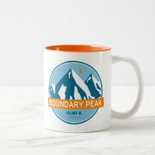 Boundary Peak Nevada Stjärnor Måne Två-Tonad Mugg