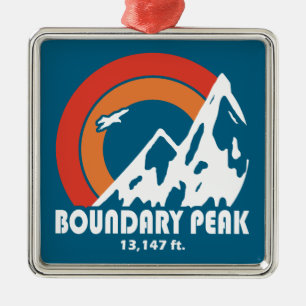 Boundary Peak Nevada Sun Eagle Julgransprydnad Metall