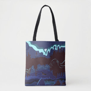 Boundary Vatten Loon Campsite Toit Bag Tygkasse