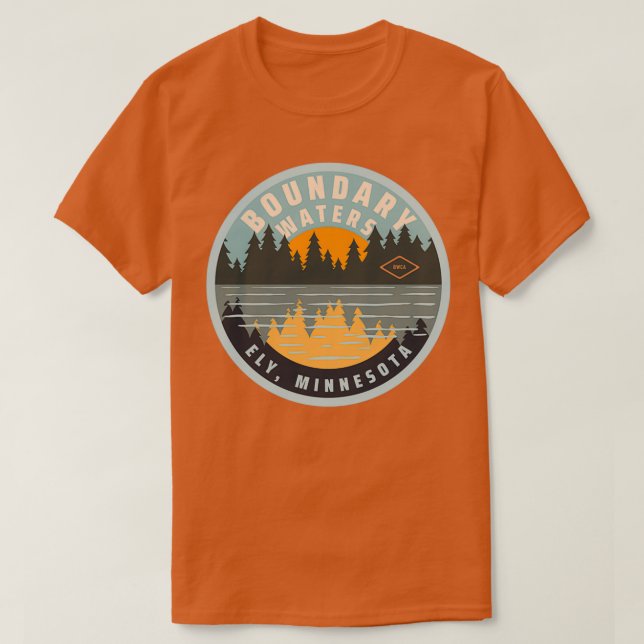 Boundary Waters Canoe Area Ely Minnesota  T Shirt (Design framsida)