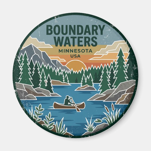 Boundary Waters Canoe Area Wilderness Minnesota Magnet (Framsidan)
