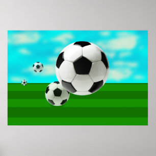 Bounderbollen fläkt i fotboll i Bollar vm Poster