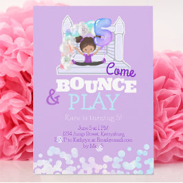 Bounderhusjump Spela femte födelsedag Inbjudningar