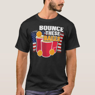Boundersök bollar 2013 4:e juli USA-ölpong T Shirt