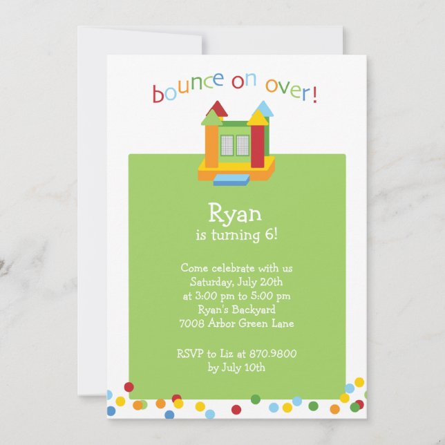 Boundersökning av House Party Inbjudningar (Framsida)