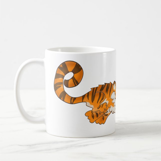 Bounding Tiger Coffee Mugg (Vänster)