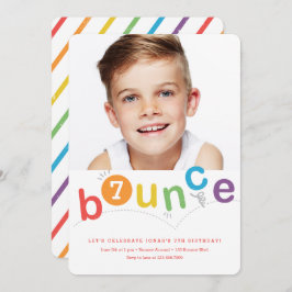 Boundra i det moderna barns födelsedag party inbjudningar