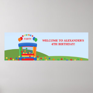 Bounds House Födelsedagsfest Banner Poster