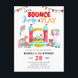 Bounds Jump Play Kids Trampoline Park Birthday Vykort<br><div class="desc">Trampoline Park Bounle House Birthday-vykort</div>