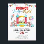 Bounds Jump Play Kids Trampoline Park Birthday Vykort<br><div class="desc">Trampoline Park Bounle House Birthday-vykort</div>