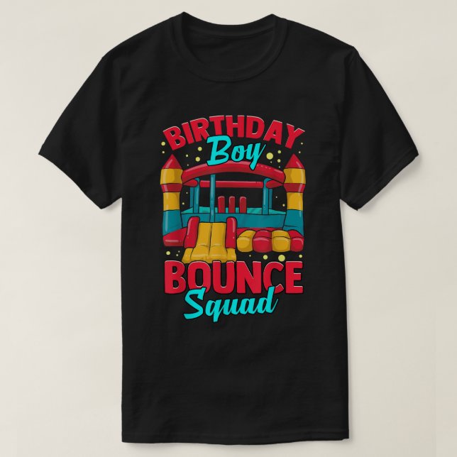 Bounge Party Boys Birthday House Kids Friends Cous T Shirt (Design framsida)