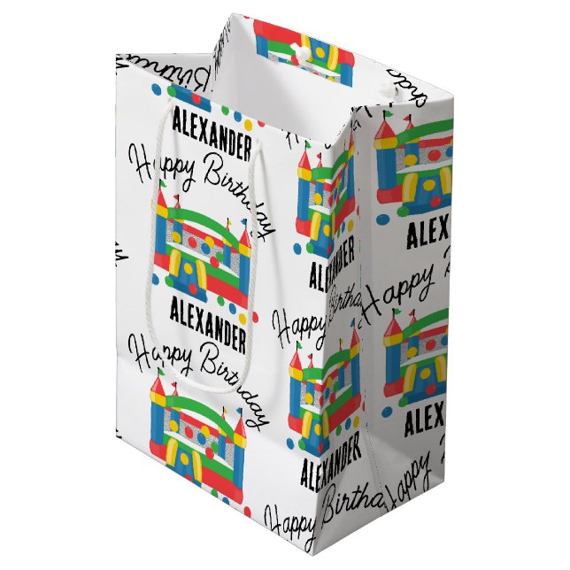 Bounhus Jumping Castle Boll Kids Namn (Framsidan Vinklad)