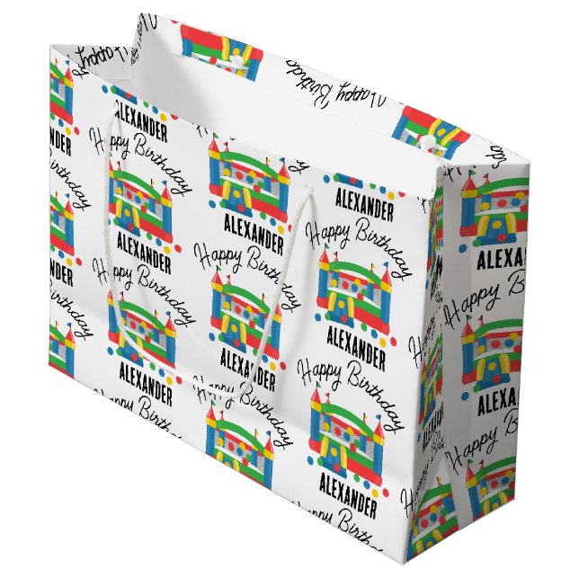 Bounhus Jumping Castle Boll Kids Namn (Framsidan Vinklad)