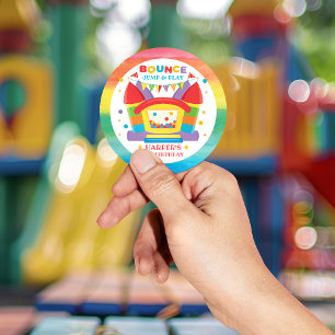 Bouni House Birthday Rainbow Runt Klistermärke