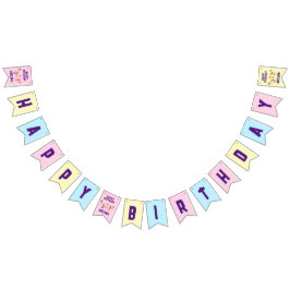 Bouni House Jump Play Gymnastics Barns födelsedag Vimplar