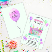 Bouni House Jump Trampoline Girl Birthday Digital