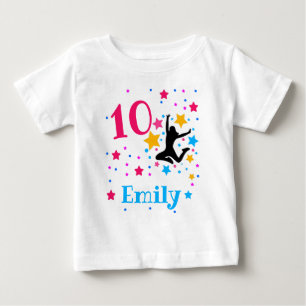 Bount Jump Trampoline Birthday Girl Party T Shirt