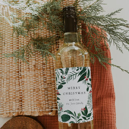 Bountiful Forest | Helgdag för Personlig Vinflaska Etikett