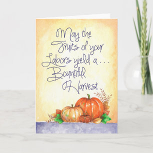 Bountiful Harvest - Greeting Card Kort