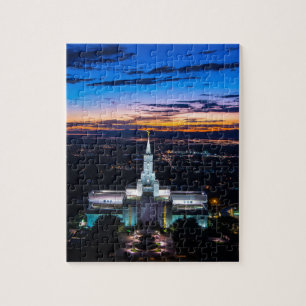 Bountiful solnedgång för Lds Mormontempel Pussel