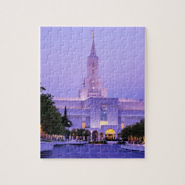 Bountiful soluppgång för LDS-Mormontempel - Utah Pussel (Vertikal)