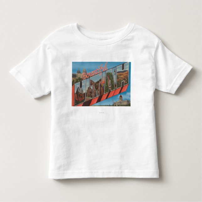 Bountiful Utah - stora brevplatser Tee Shirt (Framsida)