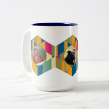 Bounting Hexagon Two-Tone Coffee Mugg