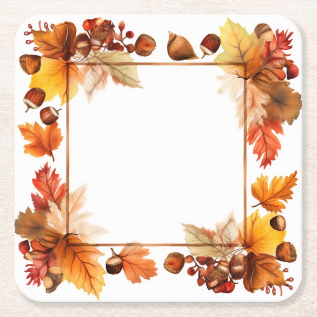 Bountiv Bliss: Wandevest Harvest Underlägg Papper Kvadrat (Framsidan)