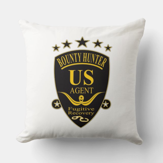 Bounty Hunter Agent Pillow Kudde (Framsida)