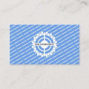 Bounty Hunter Bail Enforcement Recovery Agent Blue Visitkort