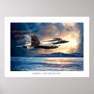 Bounty hunter F 18 fighter jet Poster