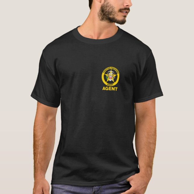 Bounty Hunter for Fugitive Recovery Agent LEO T Shirt (Framsida)