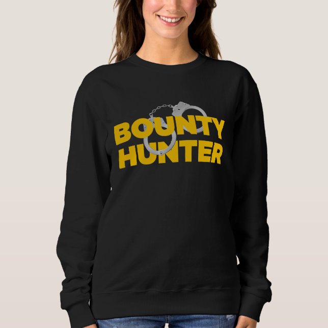 Bounty Hunter for Fugitive Recovery Agents Bounty  T Shirt (Framsida)