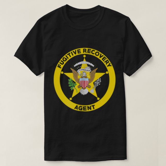 Bounty Hunter T-Shirt for Fugitive Recovery Agent (Design framsida)