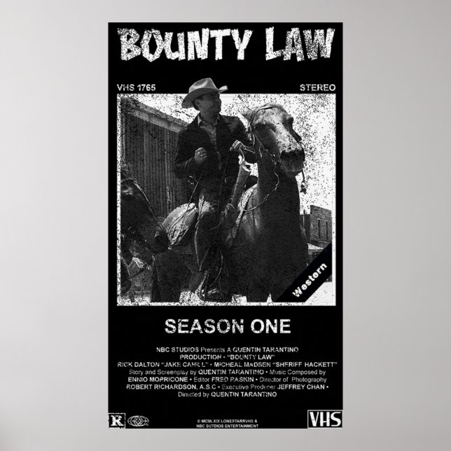 Bounty Law VHS Poster (Framsidan)