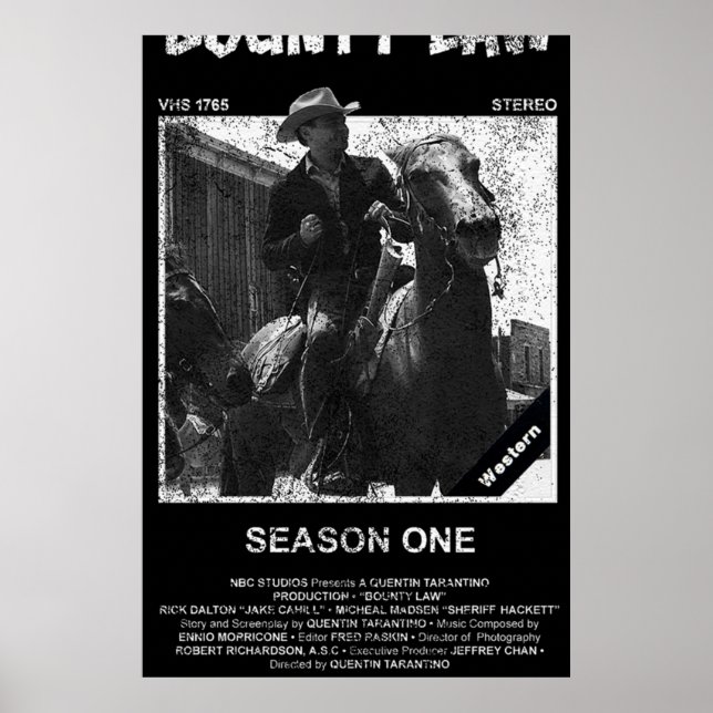 Bounty Law VHS Poster (Framsidan)