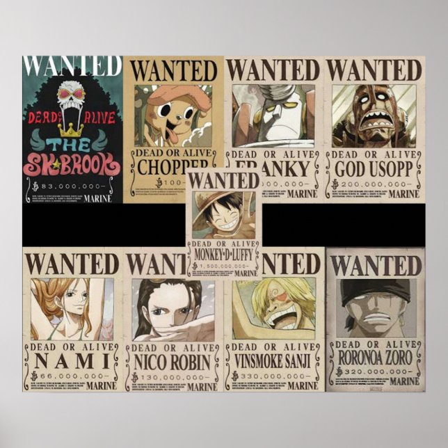 Bounty mugiwara poster (Framsidan)