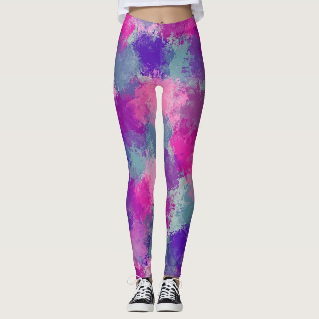 Bouquet Abstrakt Leggings (Framsida)