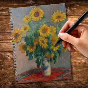 Bouquet av blomstermonet anteckningsbok