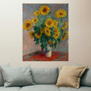 Bouquet av blomstermonet poster